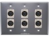 Placa Tapa XLR Canon x 6 soldable Aluminio